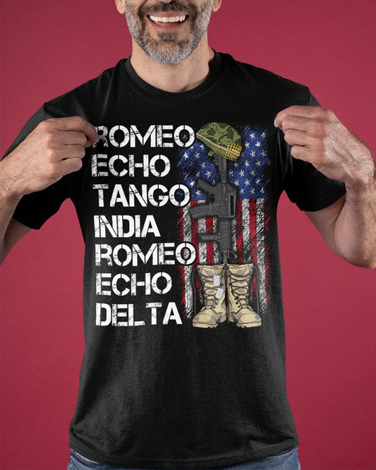 Romeo Echo Tango India Veterans Day Classic T-Shirt 2024 f/w spring summer t-shirts man Veterans Day