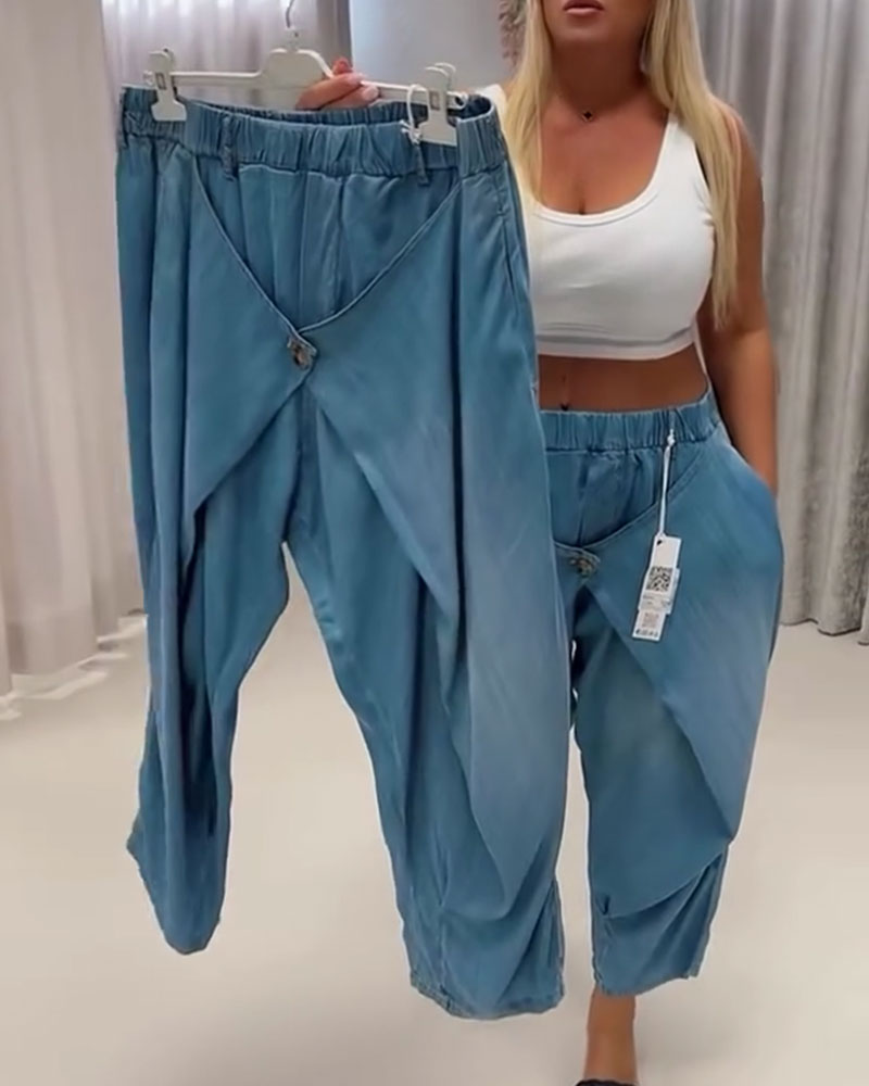 Trendy Design Lantern Pants