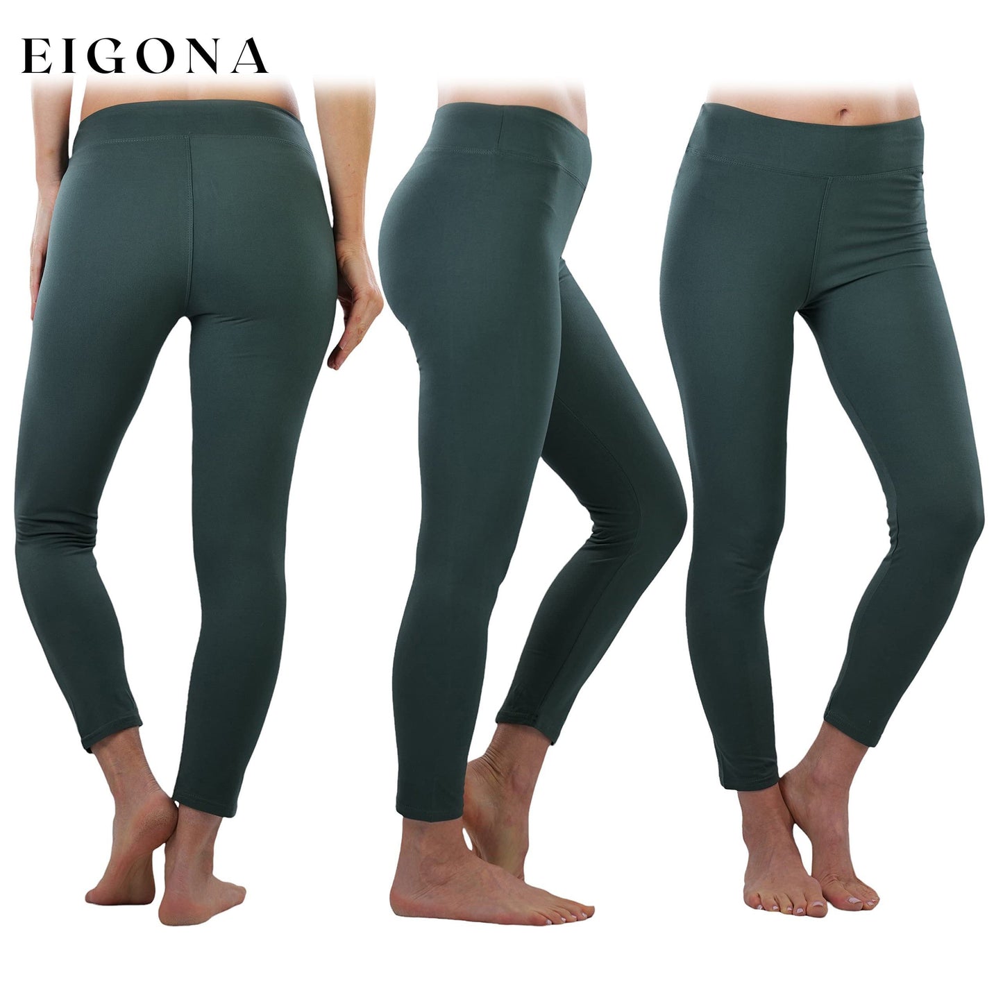 4-Pack: Women's Full Length High Waisted Stretchy Microfiber Leggings __stock:100 bottoms refund_fee:1800