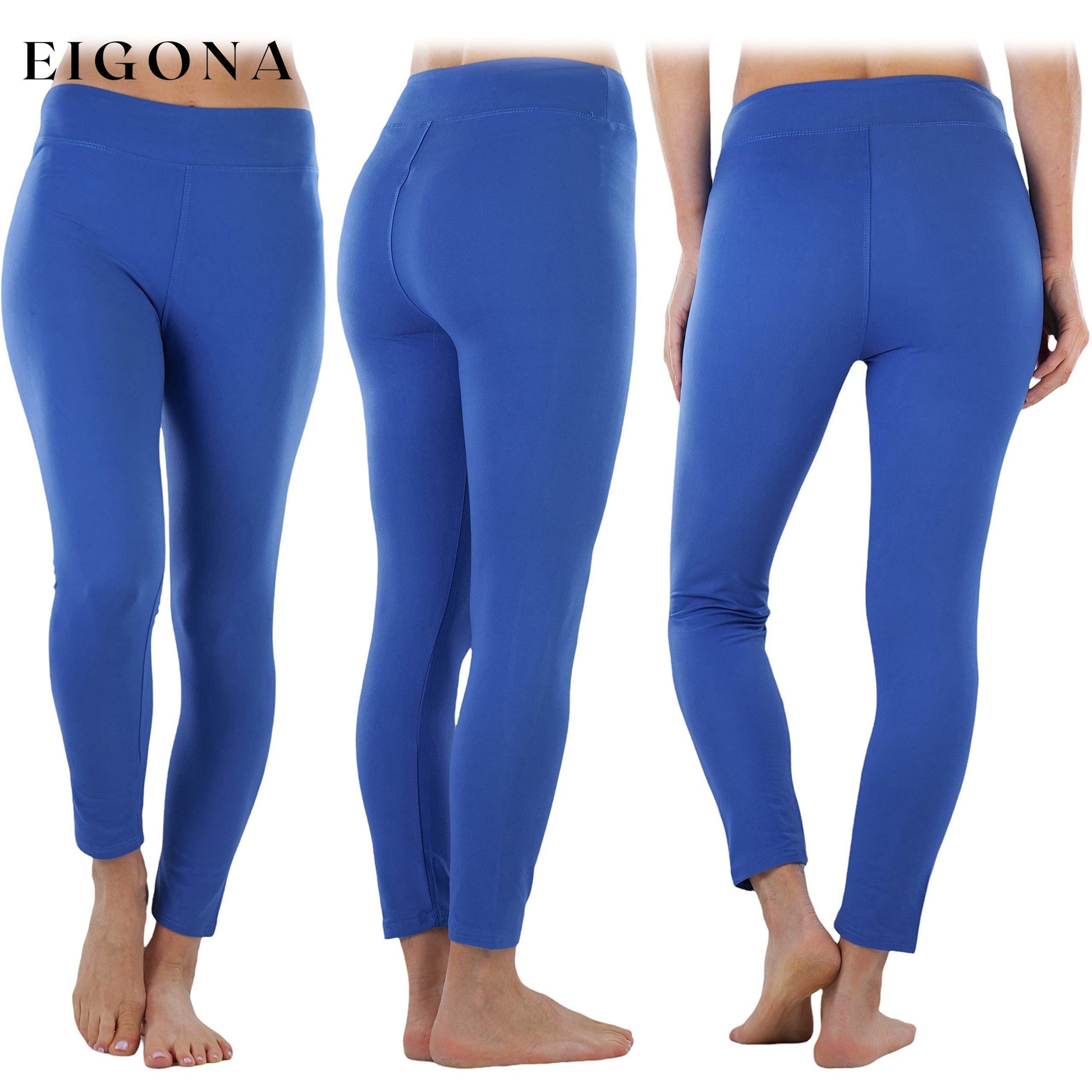 4-Pack: Women's Full Length High Waisted Stretchy Microfiber Leggings __stock:100 bottoms refund_fee:1800