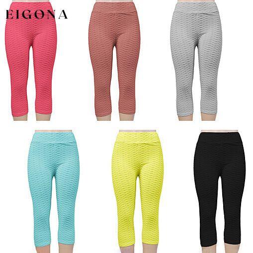 4-Pack: Women's High Waisted Anti Cellulite Solid Leggings __stock:1000 bottoms refund_fee:1200