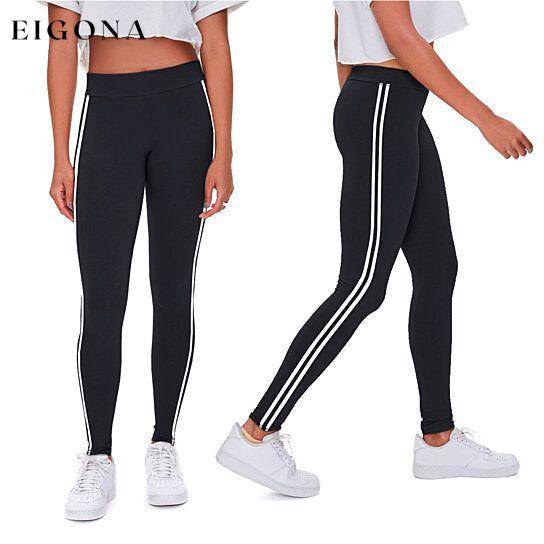 4-Pack: Women's Ultra-Soft Striped Yoga Leggings __stock:1000 bottoms refund_fee:1200