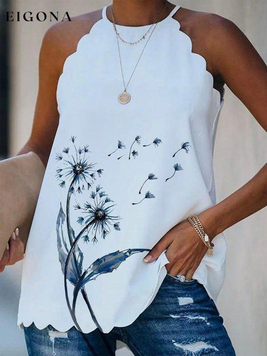 Sleek Wavy Sleeveless Top