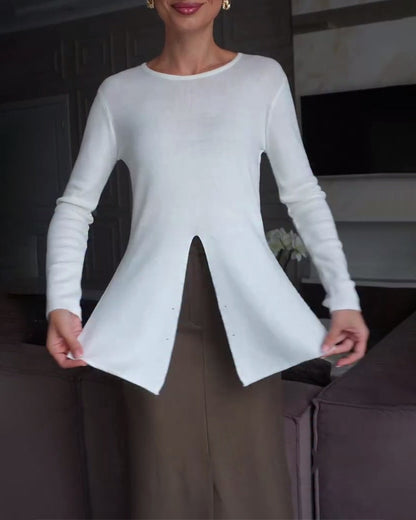 Cross Design Button Waisted Jumper