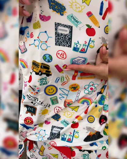 Bedrucktes, lässiges, bequemes zweiteiliges Set