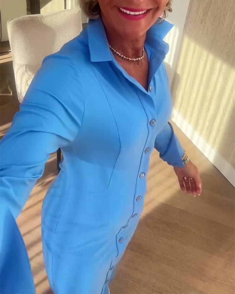 Modisches Kleid mit schmaler Passform