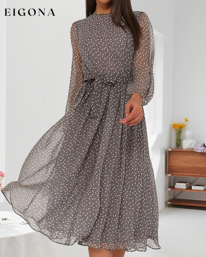 Elegant polka dot print dress 23BF casual dresses Clothes Dresses spring summer