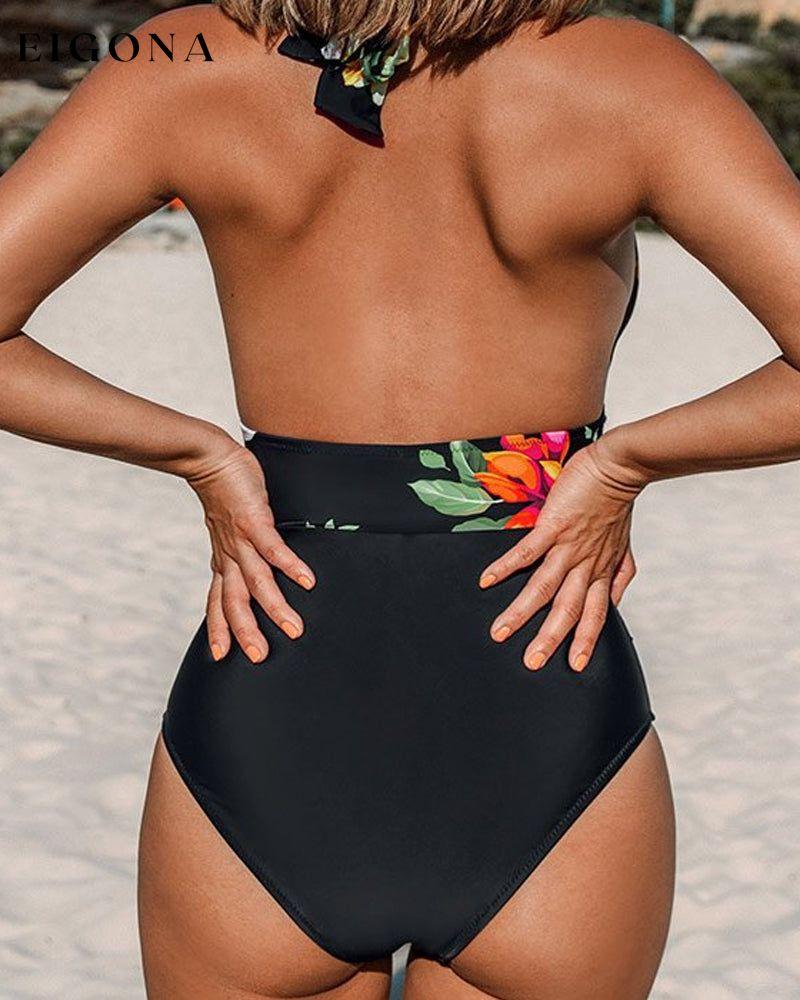 Floral One Piece Swimsuit 23BF Bikinis Clothes One-Piece Summer Swimsuits Swimwear
