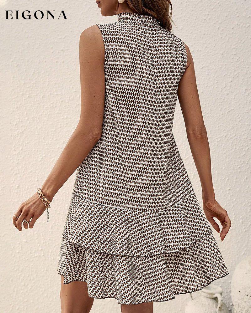 V-neck Stripe Print Dress 23BF Casual Dresses Clothes Dress Dresses Summer