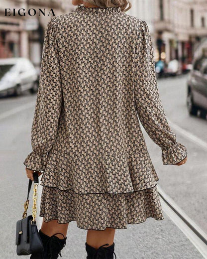 Print Long Sleeve Dress 2023 F/W casual dresses Clothes discount Dresses Spring