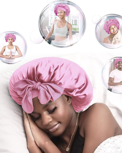 Silk night sleeping cap bonnet ACCESSORIES