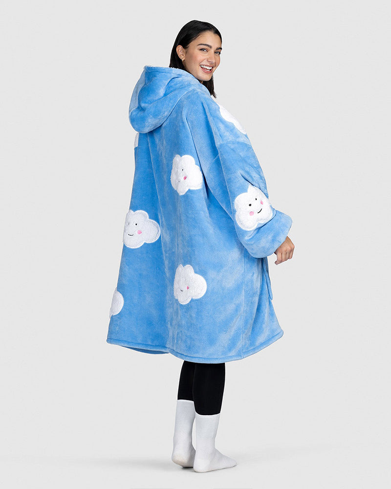 Cute Cloud Loose Blanket Hoodie 2024 f/w Blanket Hoodies