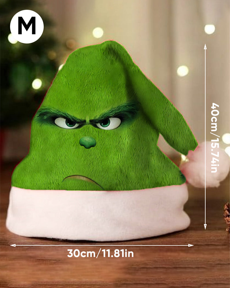 Unisex christmas print plush hat accessories christmas Grinch