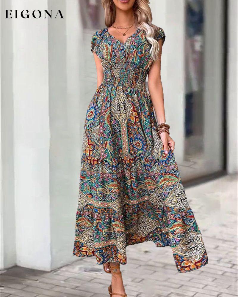 Elegant vintage printed dress 23BF Casual Dresses Clothes Dresses SALE Spring Summer