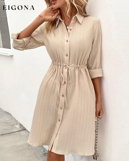 Solid color shirt dress 23BF Casual Dresses Clothes Dresses Spring Summer