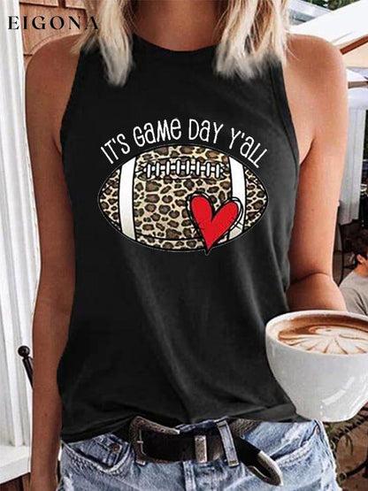 Women's Football Season It's Game Day Y'all Vest ball print