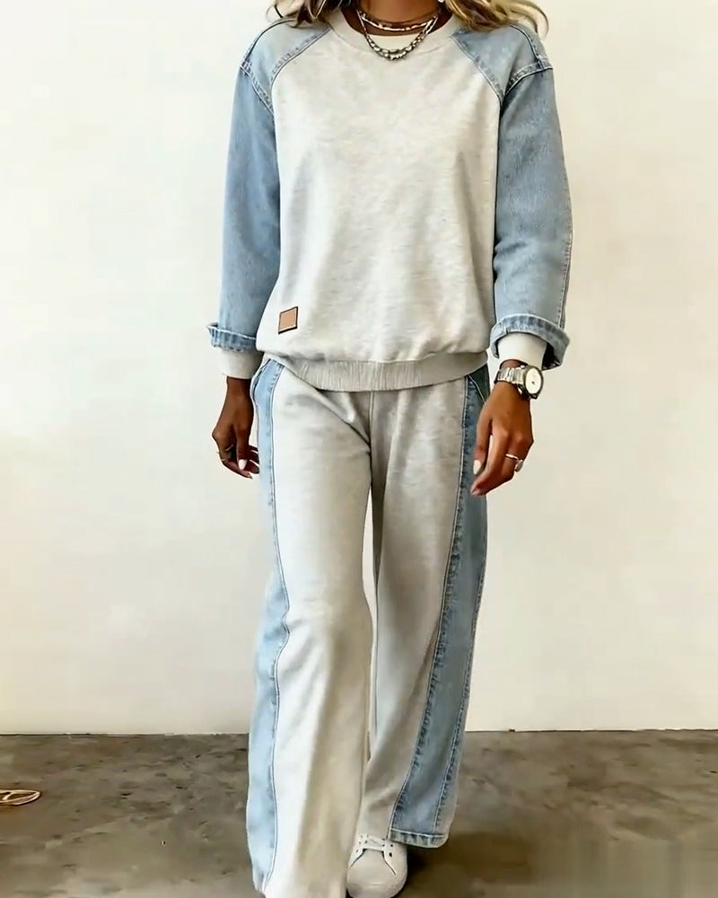 Fashionable And Elegant Contrasting Color Suit