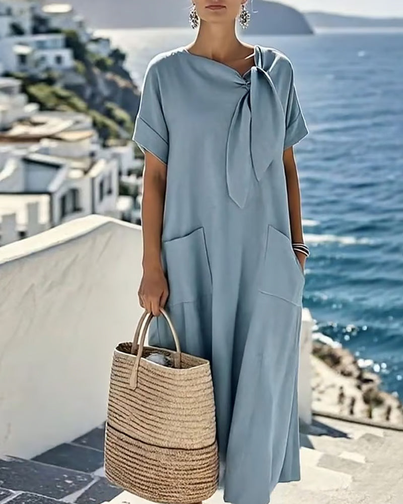 Lockeres Kleid, geeignet sowohl für die Freizeit als auch für den Urlaub