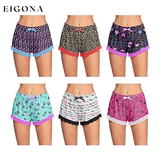 5-Pack: Women's Soft Comfy Printed Lounge Sleep Pajama Short __stock:1000 bottoms refund_fee:1200