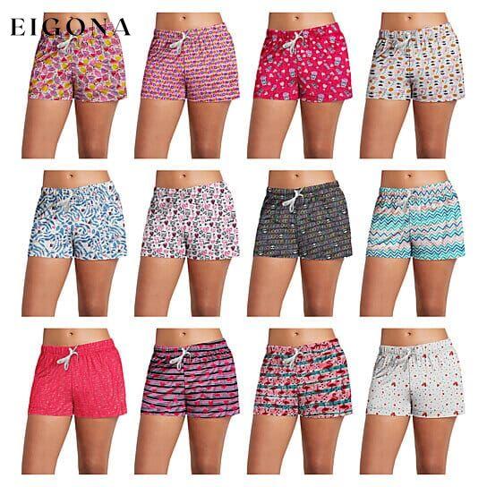 5-Pack: Women's Soft Comfy Printed Lounge Sleep Pajama Short __stock:1000 bottoms refund_fee:1200