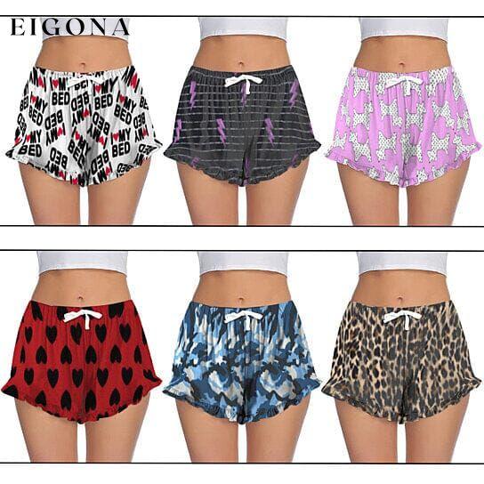 5-Pack: Women's Soft Comfy Printed Lounge Sleep Pajama Short __stock:1000 bottoms refund_fee:1200