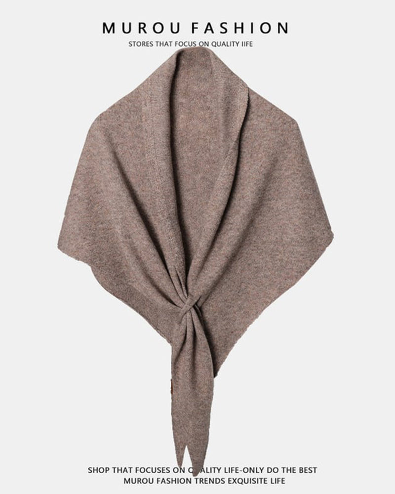 Fashion Solid Triangle Shawl Cloak