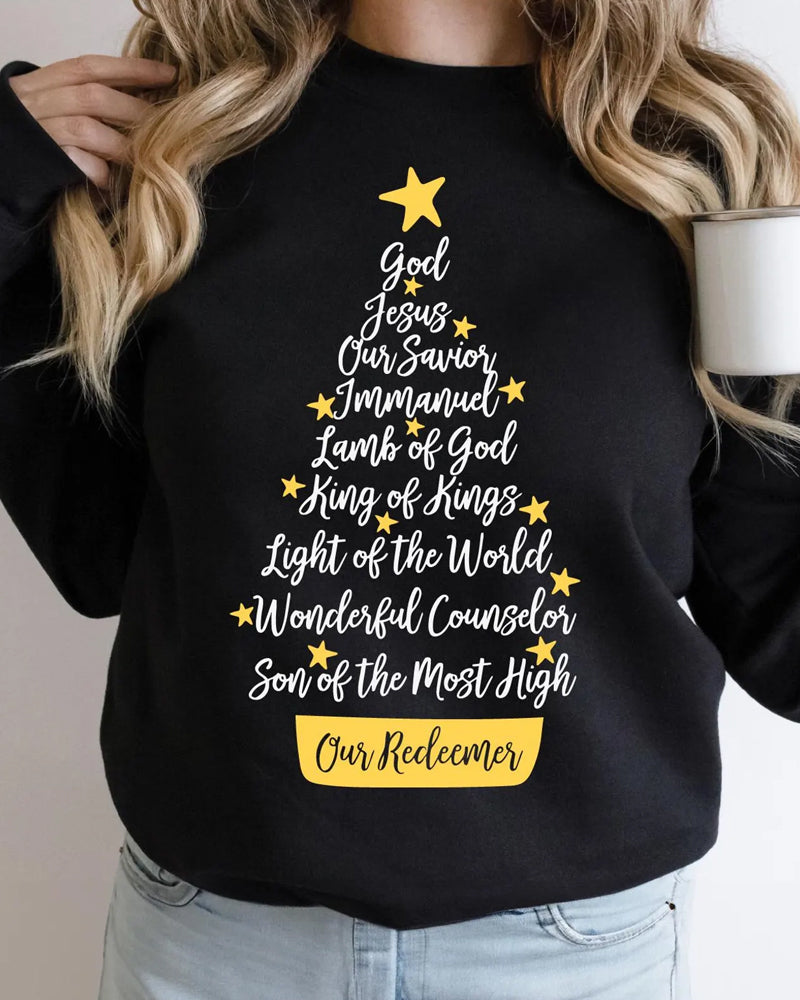 God Jesus Our Savior Christmas Sweatshirt 2024 f/w christmas sweatshirts