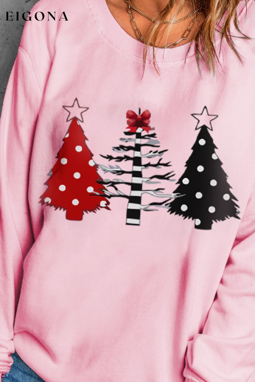 Christmas Tree Graphic Sweatshirt Christmas sweater clothes Ship From Overseas SYNZ