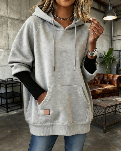 Loose Casual Hooded Sweatshirt