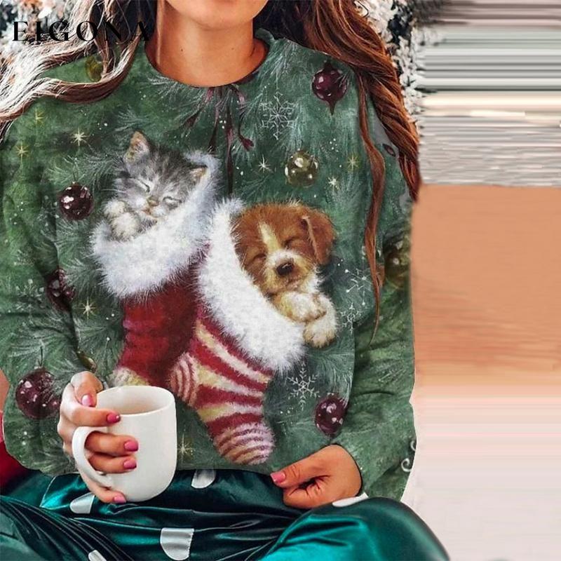 Creative Christmas Sweatshirt best Best Sellings clothes Plus Size Sale tops Topseller