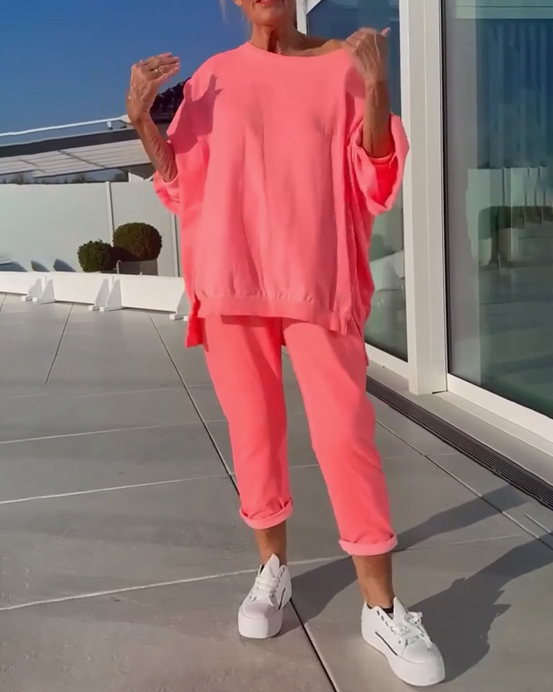 Camicetta casual semplice in tinta unita