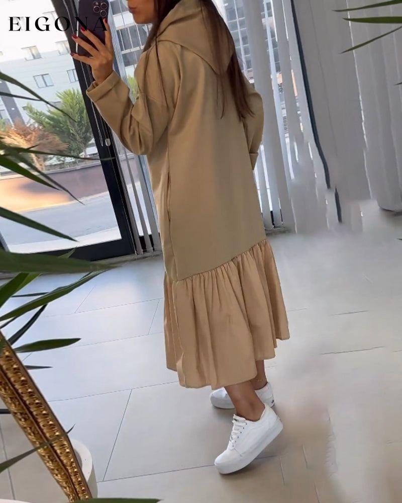 Pocket Long Sleeve Dress 2023 f/w 23BF casual dresses Clothes Dresses