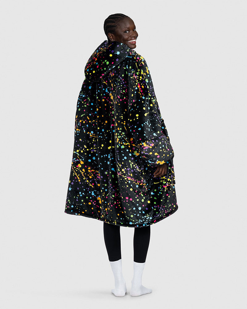 Colorful printed robe blanket hoodie 2024 F/W Blanket Hoodies