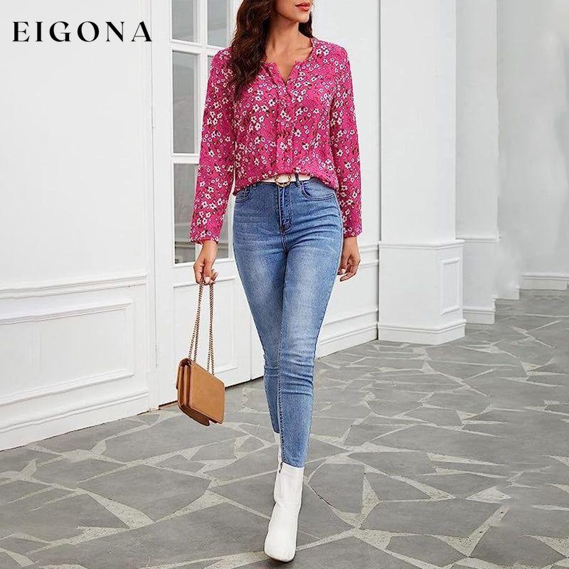 Elegant Floral Blouse best Best Sellings clothes Plus Size Sale tops Topseller