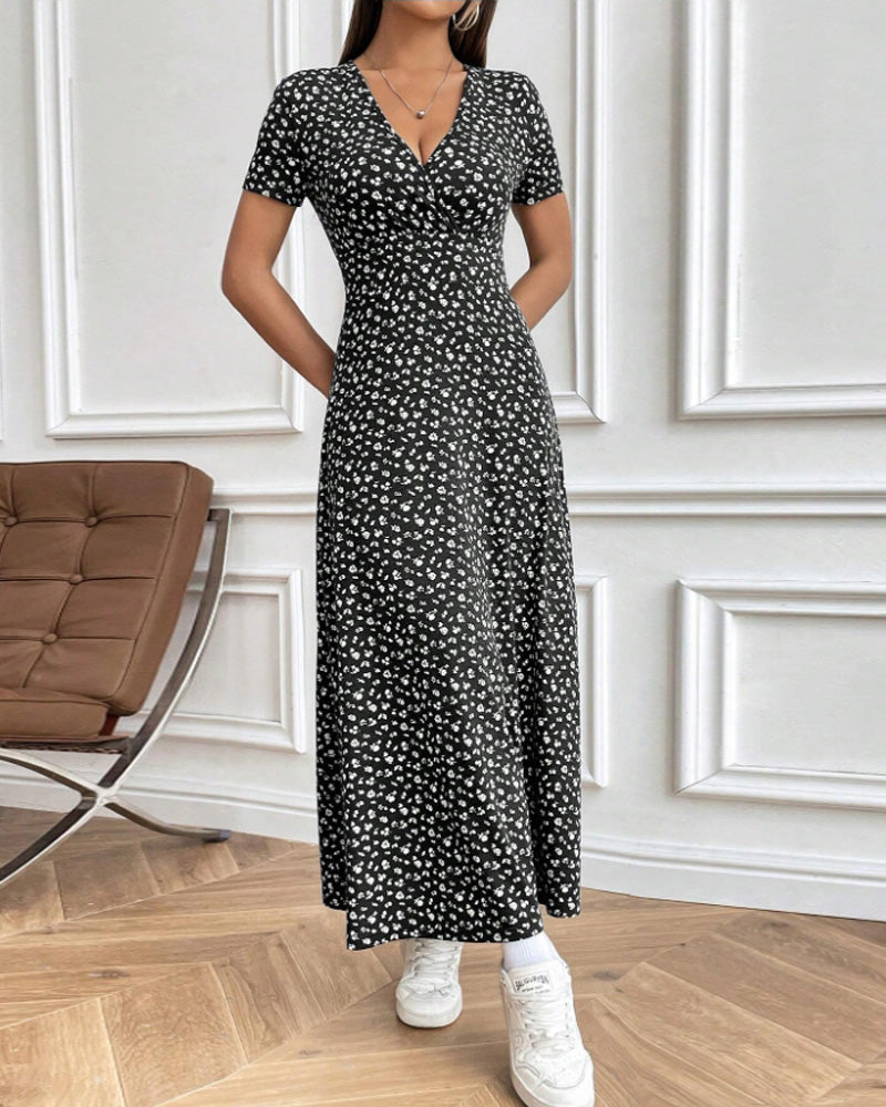 Abito stampato elegante e sexy