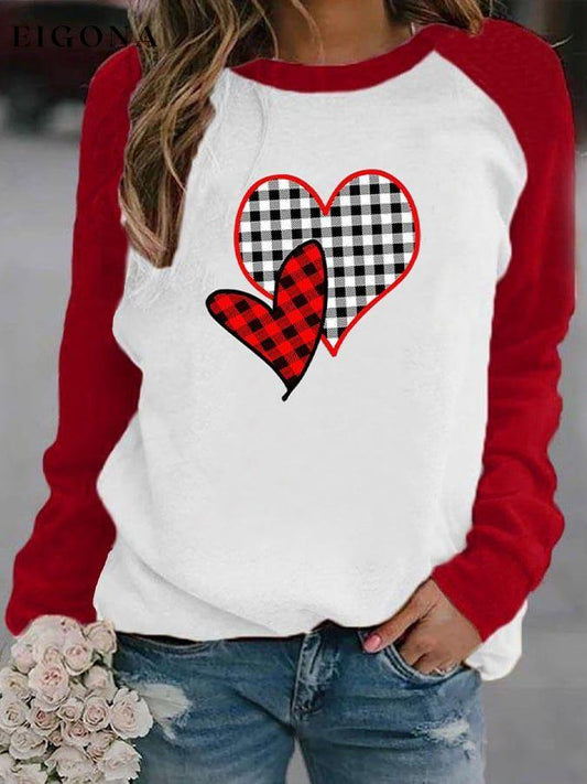 Women's Winter Love Pattern Printed Sweater