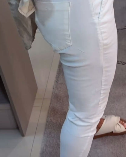 Pantaloni casual a matita con coulisse