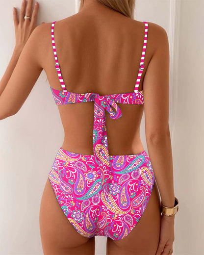 Bikini con stampa Fashion Resort
