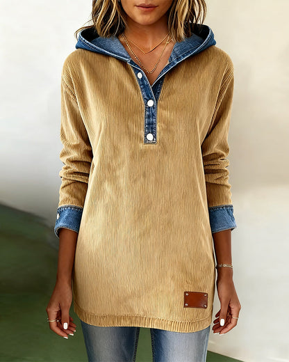 Hooded Fashionable Casual Sweatshirt