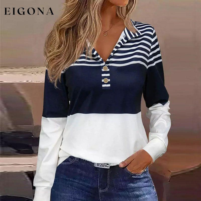 Casual Striped Blouse 13.99 best Best Sellings clothes Plus Size Sale tops Topseller
