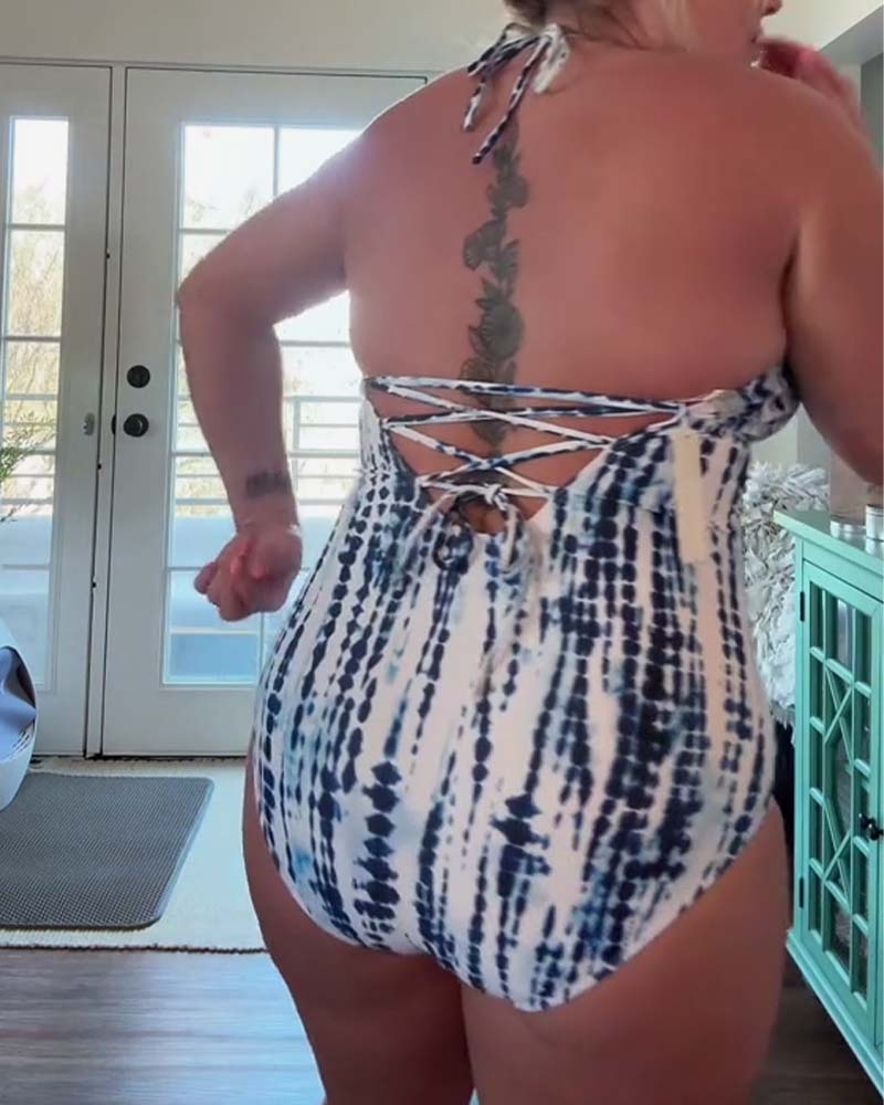 Sexy Batik-Badeanzug