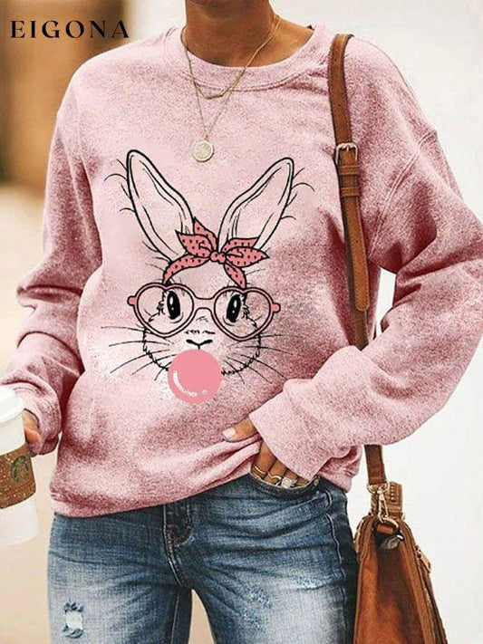 Easter Bubble Bunny Print Sweatshirt