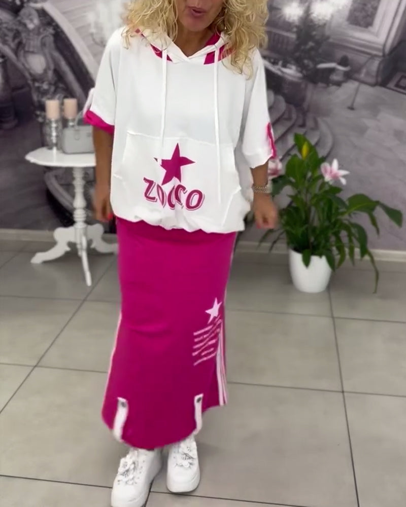 Rockset mit Kapuze und Kordelzug