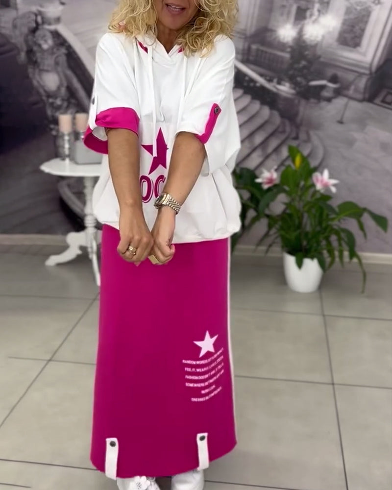 Rockset mit Kapuze und Kordelzug