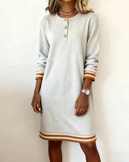 Contrast Color Fashion Dress