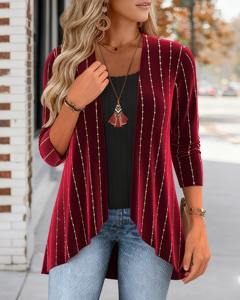 Contrast Color Stitching Fake Two-Piece Top