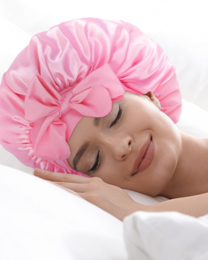 Silk night sleeping cap bonnet ACCESSORIES