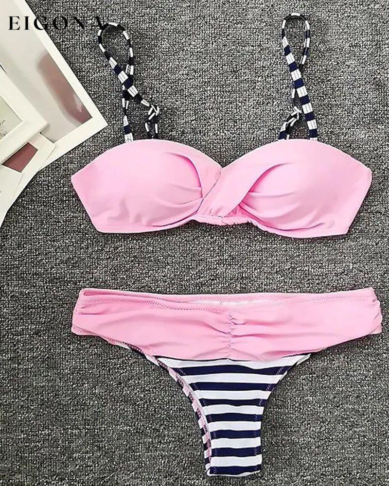 Striped print bikini 23BF Bikinis Clothes Summer Swimwear