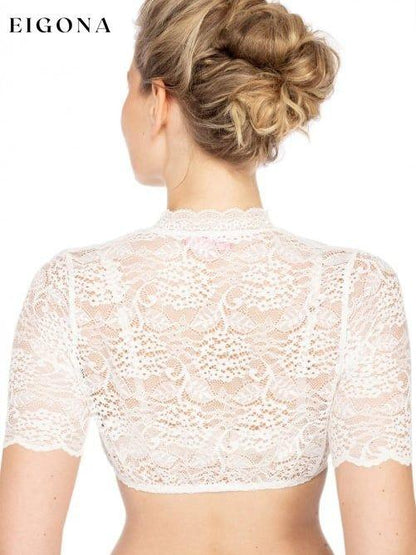 Solid color lace design sense for ladies