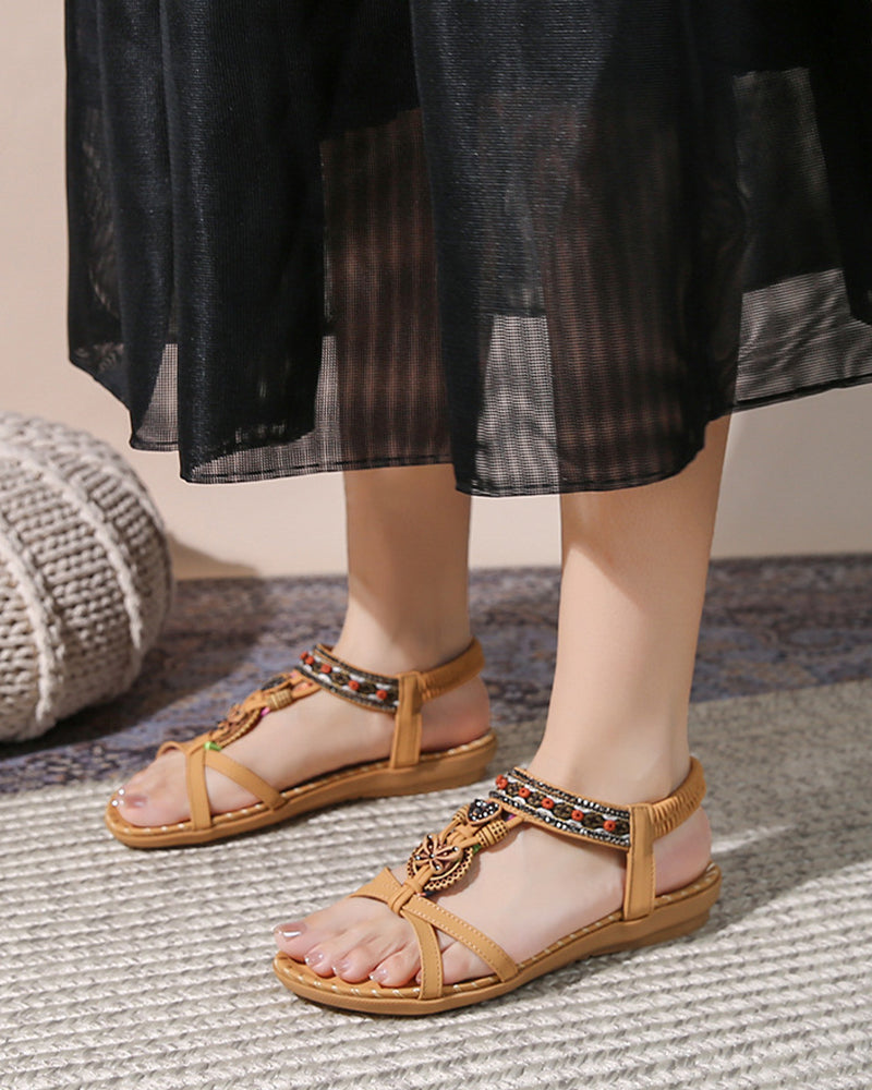 Bohemian Open-Toe Sandals